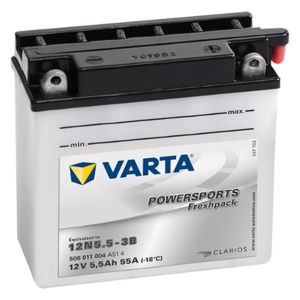 Akumulator 12N5.5-3B (12N5.5-3B) 5,5Ah 55A Varta POWERSPORTS Freshpack