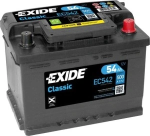 Akumulator 54Ah 500A EC542 Exide Classic