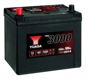 Akumulator 60Ah 500A Yuasa YBX3000 YBX3014