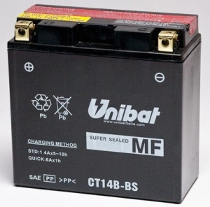 Akumulator CT14B-BS 12Ah 210A Unibat MOTO-MF
