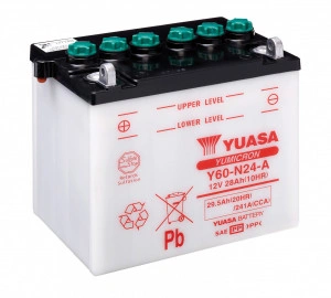 Akumulator Y60-N24-A 28Ah 241A Yuasa YuMicron - Img 2