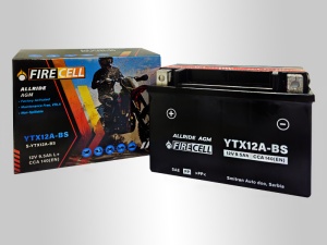 Akumualtor YTX12A-BS 10Ah 140A Firecell AllRide AGM - Img 3