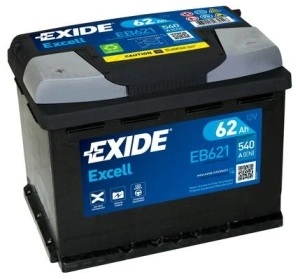 Akumulator 62Ah 540A EB621 Exide Excell