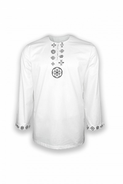 Camasa brodata cu simboluri arhaice - Dragos