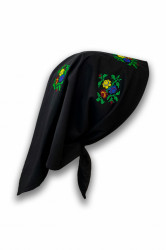 Batic traditional negru cu broderie - Img 2
