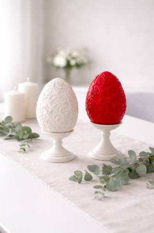 Ou Decorativ Floral cu Suport