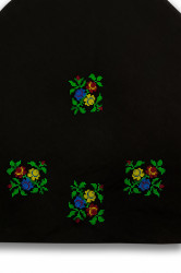 Batic traditional negru cu broderie - Img 4