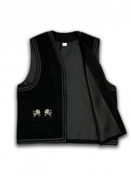 Vesta neagra cu buzunare - contur - Img 3
