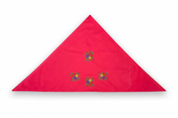 Batic traditional rosu cu broderie - Img 2