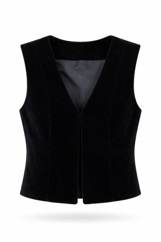 Vesta femei din catifea neagra