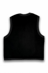 Vesta neagra cu buzunare - contur - Img 4