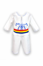 Costum popular botez - albastru