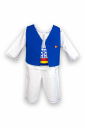 Costum popular botez - albastru - Img 2