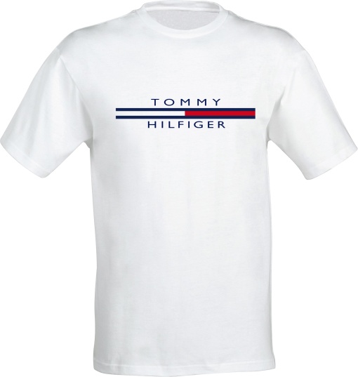 Tricou barbatesc ALB - T Flag