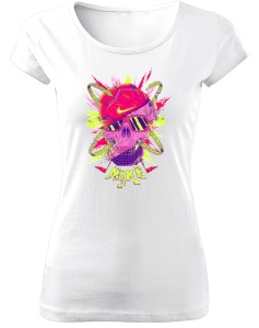 Tricou sport de dama N Pink Skull COD D027