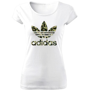 Tricou de Dama ALB A Camo 2 Cod D211
