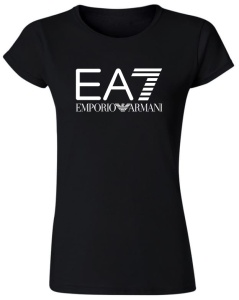 Tricou de dama NEGRU - E A