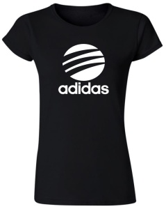 Tricou de dama NEGRU - A Circle