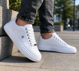 Bela muška patika LA POLO, beli đon 5889