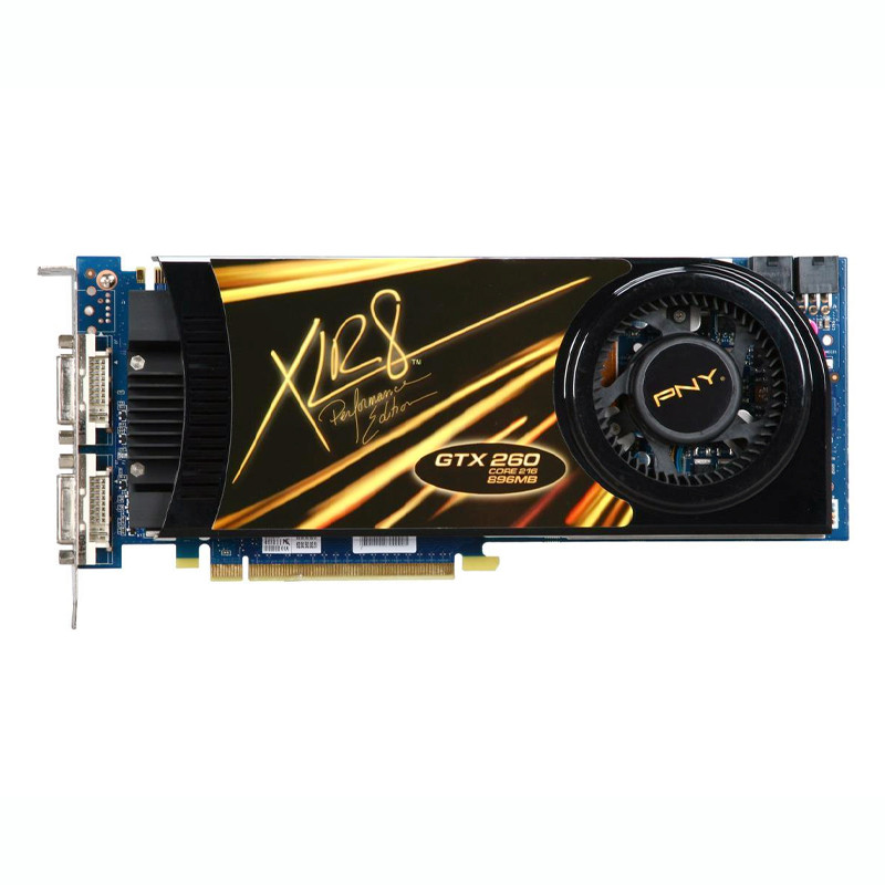 Placa video PNY GeForce GTX 260, 896MB DDR3 448-bit, 2x DVI, 2x 6-pin