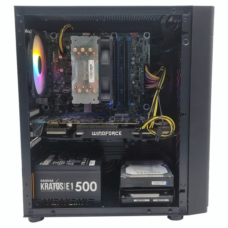 自作ゲーミングPC/Core i7-4770/16GB/GTX970 ゲーミングPC ホワイトゲーミングPC i7-4770 GTX970 (PC本体のみ