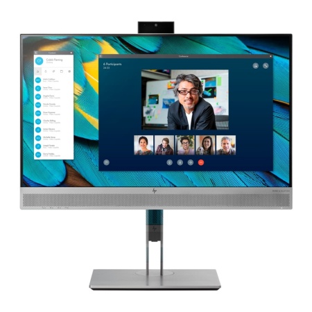 Monitor LED IPS HP EliteDisplay 23.8" E243M, Grad A, 1920x1080, 1 ms, VGA, HDMI, DisplayPort, Cabluri incluse