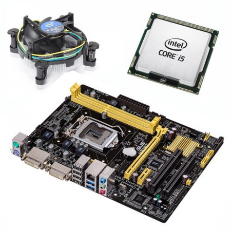 KIT Placa de baza ASUS H81M2, Intel Core i5 4570 3.2GHz, Cooler inclus