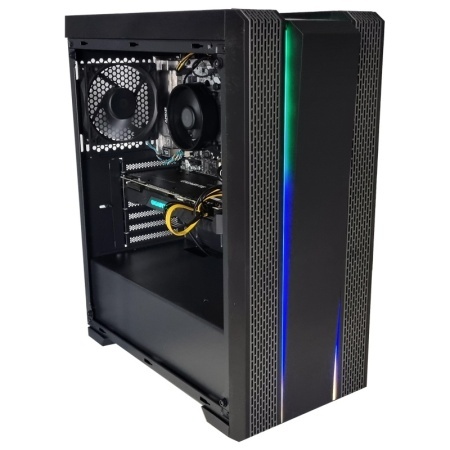Calculator Gaming Inter-Tech V1, AMD Ryzen 5 5500 3.6GHz, ASRock B450M-HDV, 16GB DDR4, SSD 512GB, HDD 1TB, RTX 2060 SUPER Gaming OC 8GB GDDR6