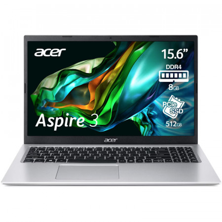 Laptop Acer 15.6'' Aspire 3 A315-58, FHD, Intel Core i3-1115G4 1.7GHz, 12GB DDR4, SSD 128GB