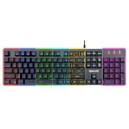 Tastatura Gaming Redragon Dyaus 2 Iluminare RGB, Taste fara conflict ...