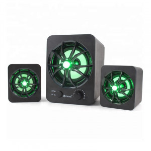 Boxe Kisonli 2.1 U-2600, 5W+2x 3W, alimentare USB, 1x jack 3.5mm, Negru - Img 1