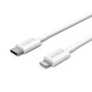 Cablu USB Orico CL01-10 Type-C - Lightning 1m alb - Img 3
