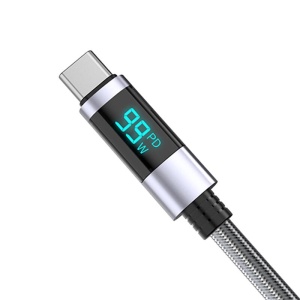 Cablu USB Orico LDC2C 100W USB Type-C - USB Type-C 2m negru cu display - Img 4