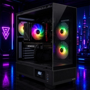Calculator Gaming Atlas V1, AMD Ryzen 5 5500 3.6GHz, ASUS TUF GAMING B450M-PRO S, 32GB DDR4, SSD 512GB, HDD 2TB, GTX 1080 8GB GDDR5