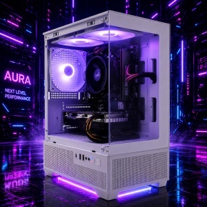 Calculator Gaming Aura V16, AMD Ryzen 5 3500 3.6GHz, GIGABYTE A520M K V2, 16GB DDR4, SSD 256GB, HDD 1TB, RX 580 8GB GDDR5
