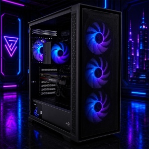 Calculator Gaming Geoflow V1, AMD Ryzen 5 3500 3.6GHz, ASRock A520M-HVS, 16GB DDR4, SSD 256GB, HDD 1TB, GTX 1080 8GB GDDR5