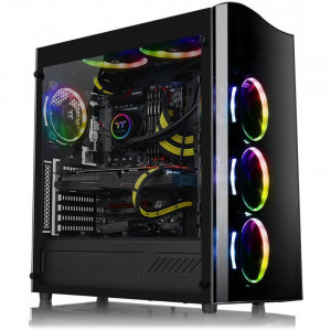 Carcasa Gaming Thermaltake View 22 Tempered Glass, USB 3.0, Panou transparent, MiddleTower, Vent. 120mm - Img 1