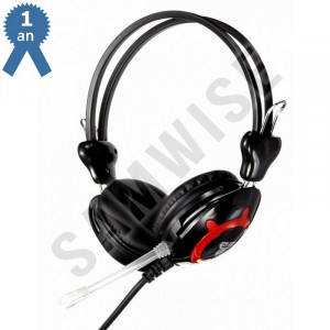 Casti Gaming FanTech Clink HG2, cu microfon, negru - Img 1