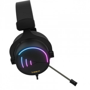 Casti Gaming Gamdias Hebe M2 RGB, USB, iluminare LED RGB - Img 3