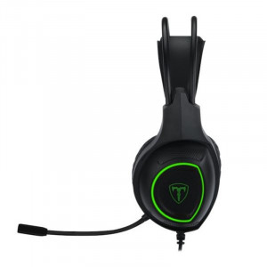 Casti Gaming T-DAGGER Atlas Black, Stereo, Iluminare verde, 2x Jack 3.5mm, TRS, Difuzoare 40mm, Cablu 1.95m - Img 2
