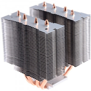 Cooler CPU ID-Cooling SE-904TWIN Blue LED, 2x Vent 92mm, 4x Heatpipe-uri Cupru - Img 6