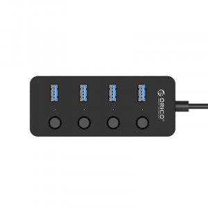 Hub USB Orico W9PH4-U3 V1, 4 porturi, USB 3.0, negru - Img 3