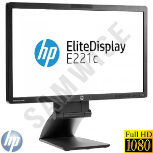 Monitor LED 21.5" HP Elitedisplay E221C, 1920 x 1080, 7ms, VGA, DVI, DisplayPort, Camera WEB, Cabluri Incluse - Img 1