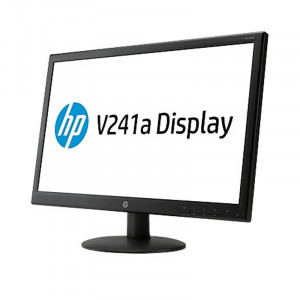 Monitor LED HP 23.6" V241a, Grad A, Full HD, 1920x1080, 5ms, DVI, VGA, Cabluri incluse - Img 2