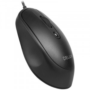 Mouse Delux M366 Black, USB, 1000/1600(default)/2400/3200 DPI - Img 3