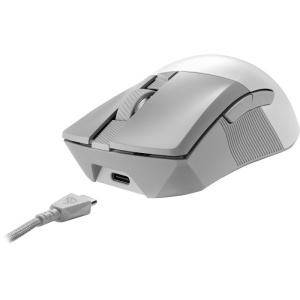 Mouse Gaming ASUS ROG Gladius III Wireless AimPoint Moonlight White, Open Box - Img 2