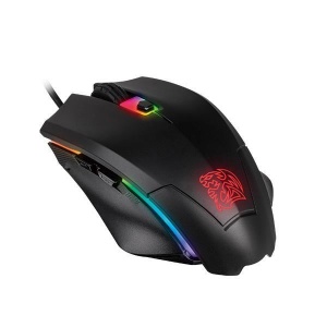 Mouse gaming si mousepad Tt eSPORTS Talon Elite iluminare RGB negru - Img 2