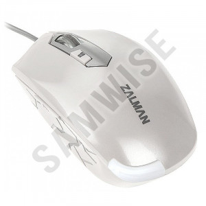 Mouse Zalman ZM-M130C White, 2400 dpi, Wired, USB - Img 2