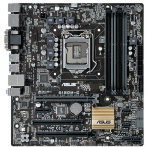 Placa de baza ASUS B150M-C, LGA 1151, 6th gen, 4x DDR4, 6x SATA III, USB 3.0