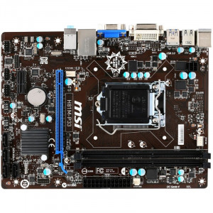 Placa de baza MSI H81M-P33, 1150, DDR3, PCI Express x16, DVI - Img 1